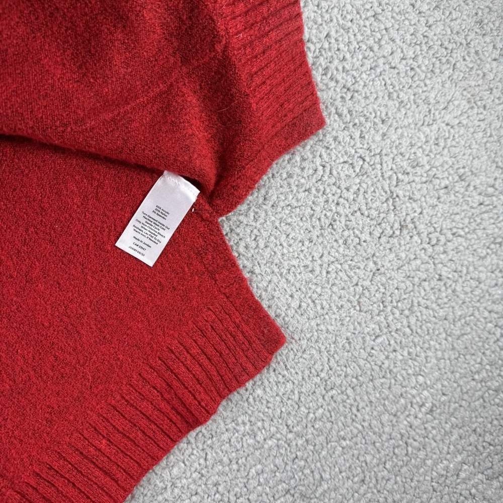 Talbots Cardigan Sweater‎ Womens XLP Red Jewel Buttons V Neck Pockets Christmas - Picture 6 of 12